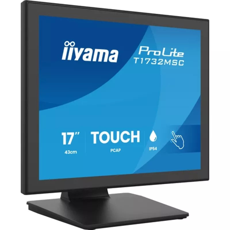 IIYAMA ProLite T1732MSC-B2S Monitor Touch PCAP 17 polegadas, 1280x1024, TN LED, Multi-Touch 10 Pontos, Preto