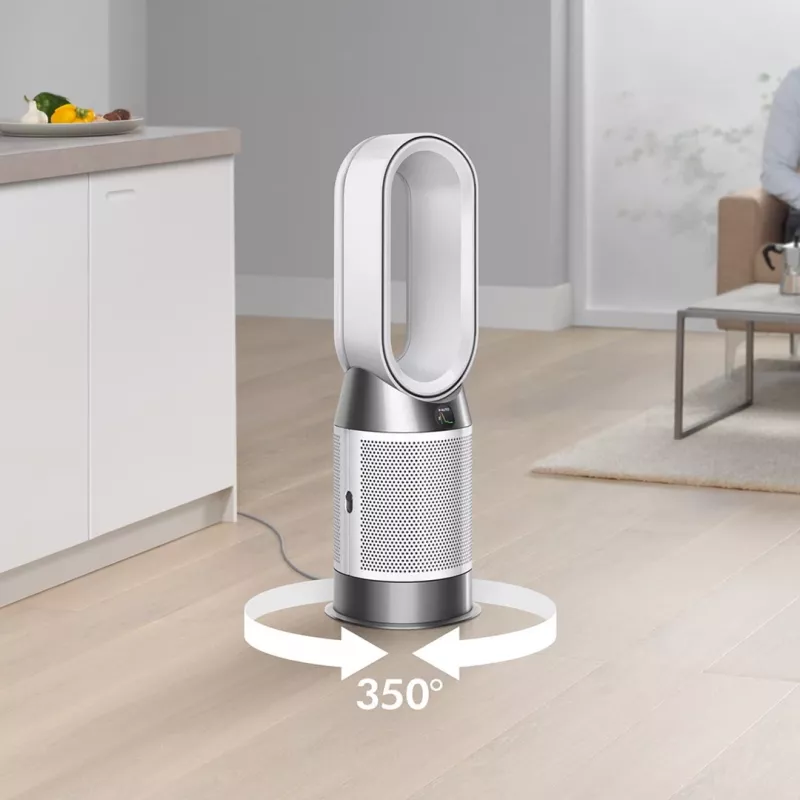 Dyson Purifier Hot+Cool HP1 Purificador de Ar, Aquecedor e Ventilador, 27 m², 61,4 dB, Branco/Dourado