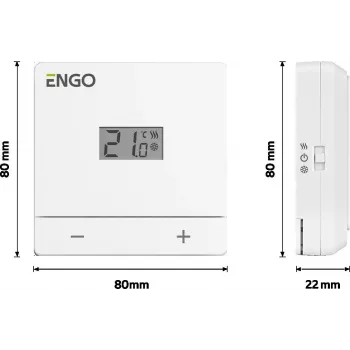 ENGO Controls EASY-BATW Termostato a pilha