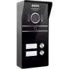 Eura VDP-80C5 Videoporteiro para duas famílias, Preto, 2x ecrã LCD 7 polegadas, FHD, 2 entradas, câmara 1080p, leitor RFID, montagem à superfície