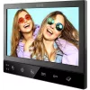 Eura VDP-80C5 Videoporteiro para duas famílias, Preto, 2x ecrã LCD 7 polegadas, FHD, 2 entradas, câmara 1080p, leitor RFID, montagem à superfície