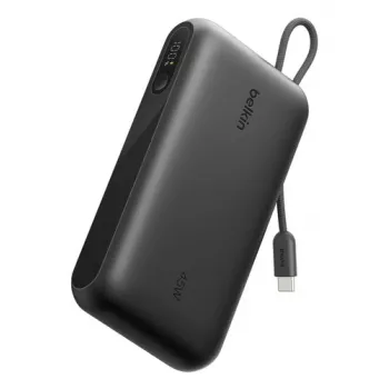 Belkin BoostCharge power bank com ecrã 20000 mAh preto com cabo USB-C