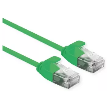 ROLINE cabo de rede UTP DataCenter Cat.6A (Class EA), LSOH, Slim, verde, 3 m