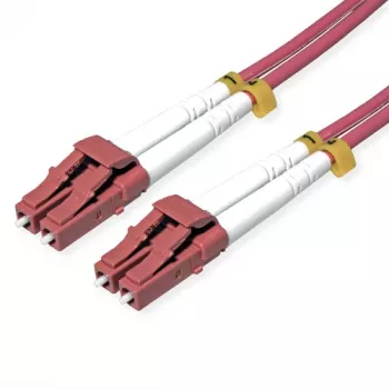 ROLINE LC-LC OM4 cabo patch de fibra, blindado a aço, LSOH, violeta, 3 m