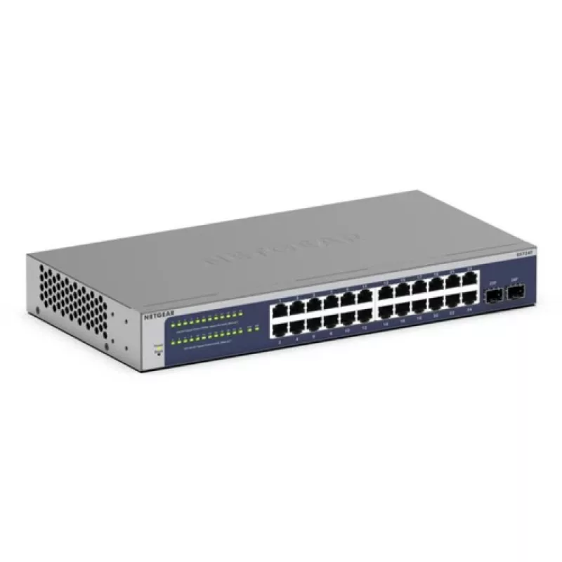 NETGEAR GS724T-600EUS switch Gigabit Smart Managed 24 portas 2x SFP