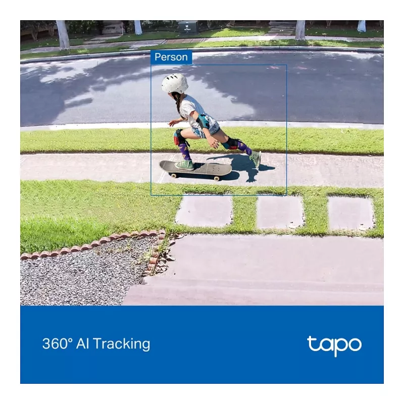 TP-LINK Tapo C560WS V1 câmara de vigilância de rede - rotação/inclinação - exterior - proteção contra intempéries - visão noturna a cores - 8 MP - 4K UHD - distância focal fixa - áudio - sem fios - Wi-Fi 6 - 802.11ax