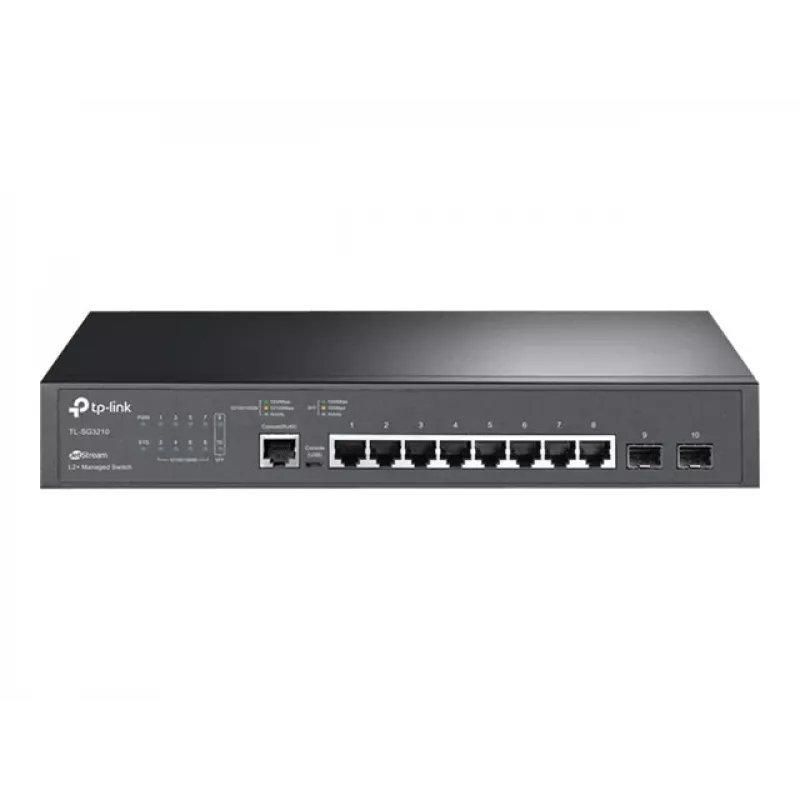 TP-Link LiteWave SG3210 switch L2 gerido com 8 portas Gigabit e 2 slots SFP