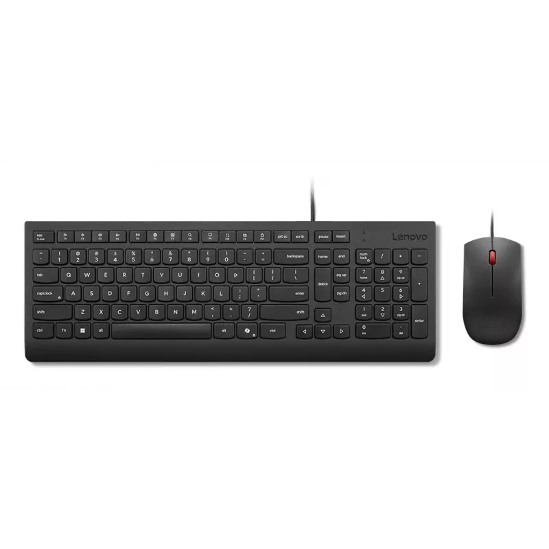 Conjunto de Teclado e Rato com Fios Lenovo Essential Nórdico (Finlandês/Sueco) Copilot