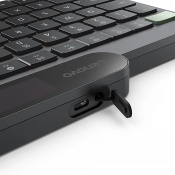 Teclado Bluetooth Auto-carregável Lenovo Nórdico (Finlandês/Sueco) Storm Grey