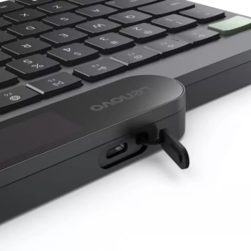 Teclado Bluetooth Auto-carregável Lenovo Nórdico (Finlandês/Sueco) Storm Grey