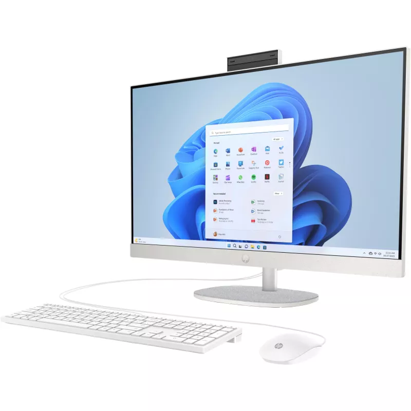 HP 27-cr0475ng All-in-One PC, 27 polegadas FHD IPS, Intel Core i7-1355U, 16GB RAM, 1TB SSD, Windows 11 Home, Branco