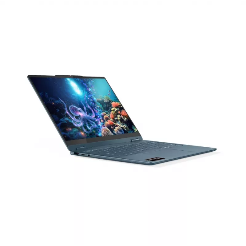 Portátil 2-em-1 Lenovo Yoga 7 14 polegadas WUXGA OLED Touch, AMD Ryzen AI 5 340, 16GB RAM, 512GB SSD, AMD Radeon 840M, Windows 11 Home, Tidal Teal