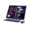 Portátil de ecrã duplo Lenovo Yoga Book 9 14IAH10 Intel, Tidal Teal, 2x14 polegadas OLED Touchscreen, 2.8K WQXGA+, Intel Core Ultra 7 255H, 32GB LPDDR5X, 1TB SSD, GPU Intel Arc 140T, Windows 11 Home, Wi-Fi 7