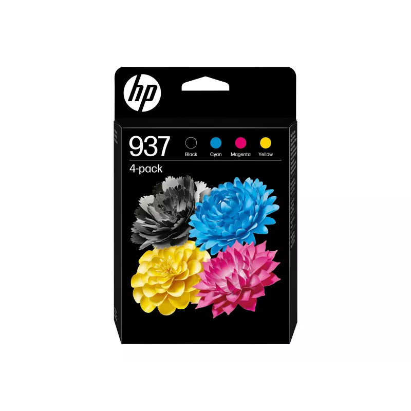 HP 937 CMYK tinteiro original pack de 4