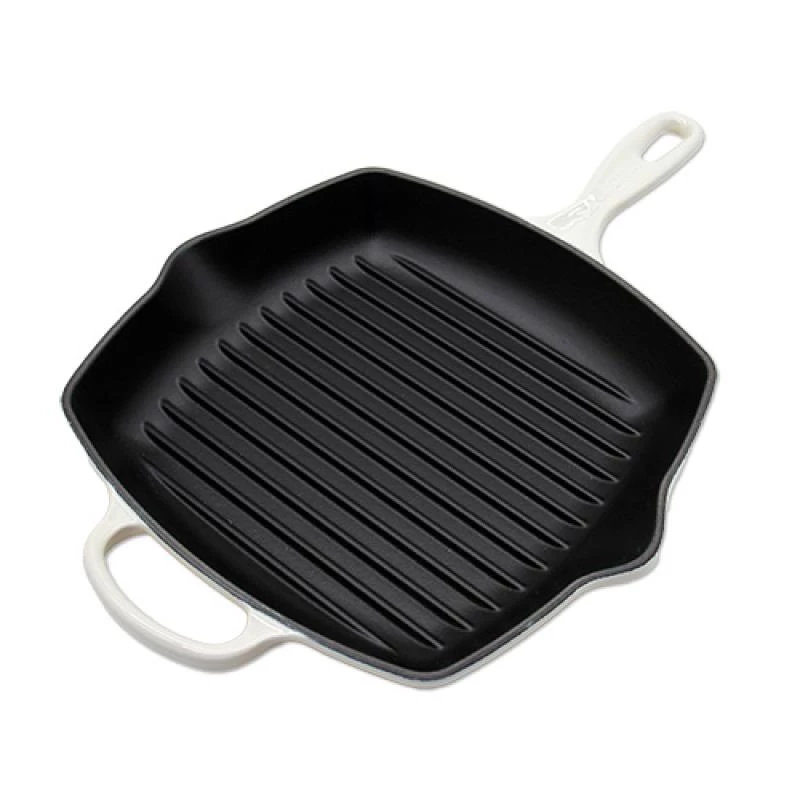Le Creuset Signature grelhadora quadrada 26cm Meringue