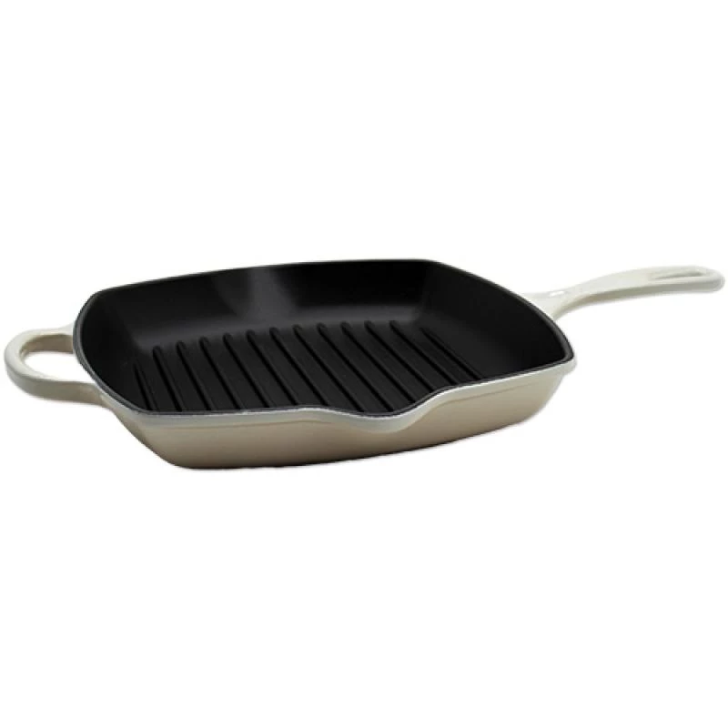 Le Creuset Signature grelhadora quadrada 26cm Meringue