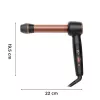 Rowenta CF4620E0 Twist Curl ferro de caracóis - cerâmica, cuidado iónico, 27/32/38 mm, ecrã LCD, 86 W, preto/cobre