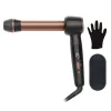 Rowenta CF4620E0 Twist Curl ferro de caracóis - cerâmica, cuidado iónico, 27/32/38 mm, ecrã LCD, 86 W, preto/cobre