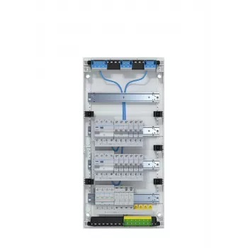 Hager VA48BV2 quadro de distribuição APV 4x12PLE IP30 pré-montado 2 interruptores diferenciais proteção contra sobretensões