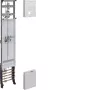 Hager universZ painel de contadores completo 1350mm 1 posição de contador 1 posição de reserva NRW/SH/MV/NI
