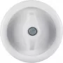 Hager WTW1000WBG placa central com tecla, branco porcelana, série 1930 de Rosenthal