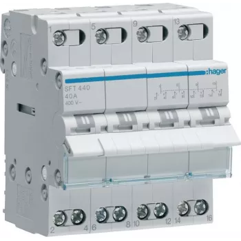 Hager SFT440 Comutador modular I-0-II 4P 40A 400V AC