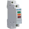 HAGER SVN129 Sinalizador, 230V AC, 3 x LED vermelho+verde+laranja, calha DIN