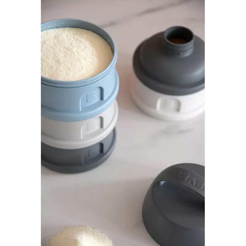 Beaba Recipiente para leite em pó com 4 compartimentos cinzento
