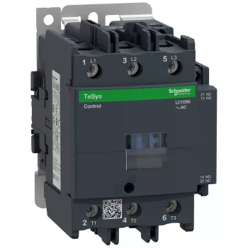 APC Schneider Electric LC1D95P7 Contator de motor TeSys D, 3 polos, 95 A, 230 V AC, 1 NA + 1 NF contactos auxiliares