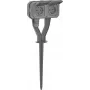 Legrand 069759L Plexo New Garden Power Post 2 tomadas Schuko pré-montadas IP44 cinzento ardósia
