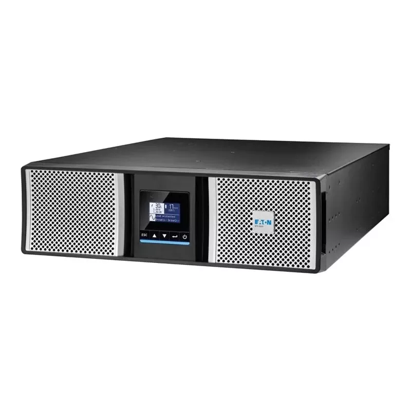 Eaton 9PX G2 9PX6KIRTNG2 UPS - 6000 VA / 6000 W - Online Double Conversion - 3U Rack/Tower - preto, prateado