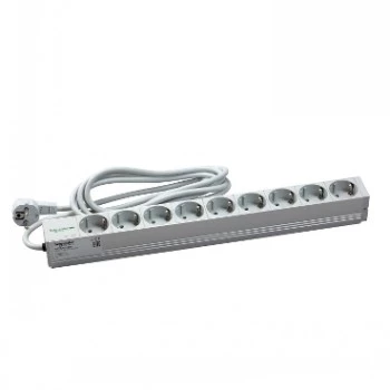 Schneider Electric Actassi Calha de Distribuição de Energia PDU 1U - 9 Tomadas Schuko 19 polegadas VDE
