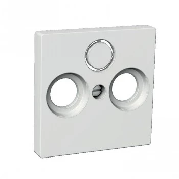 Schneider Electric Unica Placa Central R+TV+SAT Branco