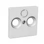 Schneider Electric Unica Placa Central R+TV+SAT Branco
