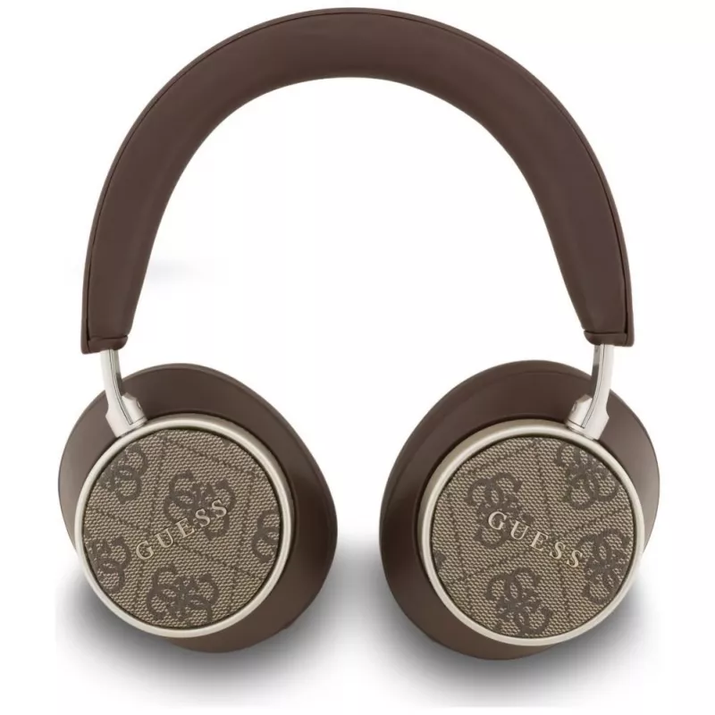 Guess Auscultadores Bluetooth On-Ear Sem Fios 4G Classic Logo - Castanho