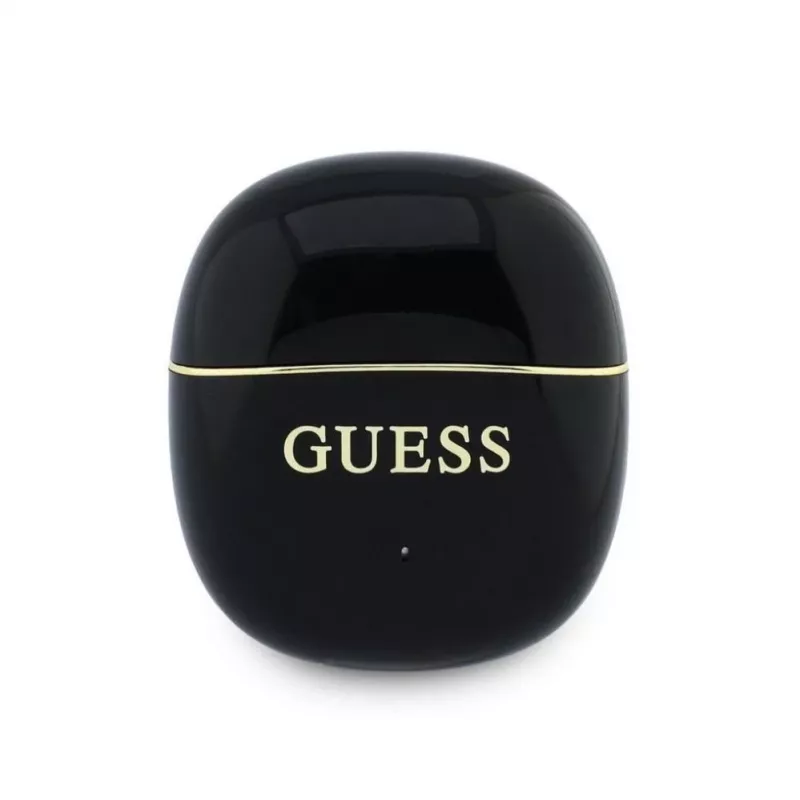 GUESS Auscultadores TWS Classic Glossy Gold Line Preto