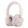 Guess Auscultadores Bluetooth Over-Ear ENC Rectangle Metal Script Rosa
