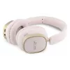 Guess Auscultadores Bluetooth Over-Ear ENC Rectangle Metal Script Rosa