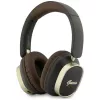 Guess Auscultadores Bluetooth Over-Ear ENC Rectangle Metal Script Castanho