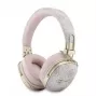 Guess Auscultadores Bluetooth Over-Ear com ENC, Metal 4G Script Logo, Preto