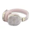 Guess Auscultadores Bluetooth Over-Ear ENC Metal 4G Script Logo Rosa