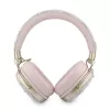 Guess Auscultadores Bluetooth Over-Ear ENC Metal 4G Script Logo Rosa