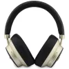 Guess GUE005456 Auscultadores Bluetooth Over-Ear com ENC, 4G Gold Script Metal, Preto