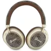 Guess GUE005457 Auscultadores Bluetooth Over-Ear com ENC, Castanho, Design Gold Script Metal
