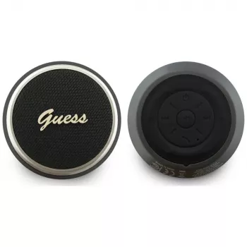 GUESS Altifalante Bluetooth 5W Script MetalLogo Preto