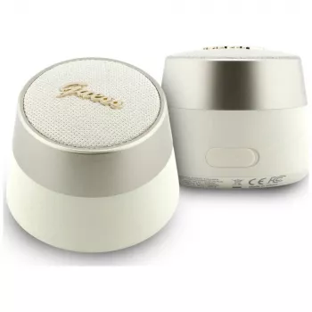 GUESS Altifalante Bluetooth 5W Script MetalLogo Dourado