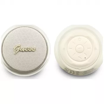 GUESS Altifalante Bluetooth 5W Script MetalLogo Dourado
