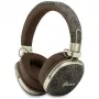 Guess GUE005462 Auscultadores Bluetooth Over-Ear com ENC, Design Metálico, 4G Script Logo, Castanho