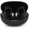 Guess Auscultadores Bluetooth Estéreo Open-Wearable com Acabamento Metálico, Peças Eletrogalvanizadas e Logo Clássico Preto