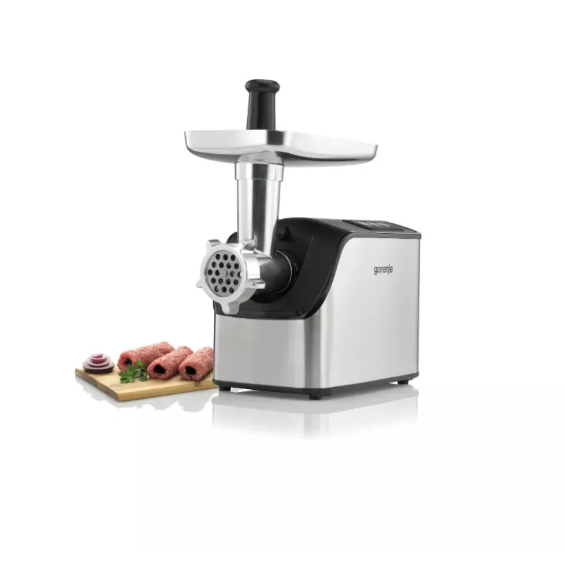 Gorenje MG2202XE Picadora de Carne, Aço Inoxidável/Preto, 2200 W, 2,2 kg/min